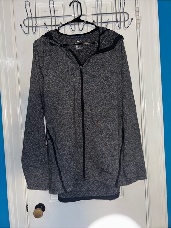 Nike Other - Nike Black Charcoal Gray Dri-FIT Zip Hoodie